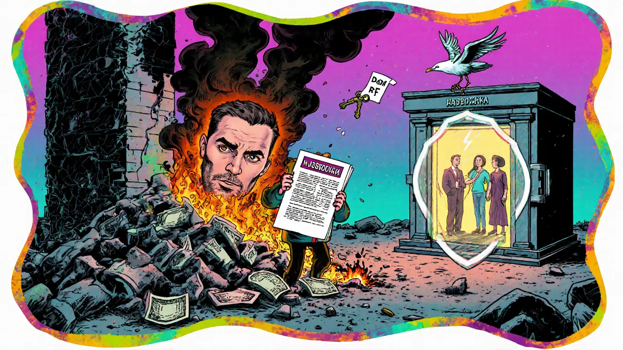 Разорившийся застройщик теряет деньги покупателя, в то время как ипотека с защитой остается безопасной