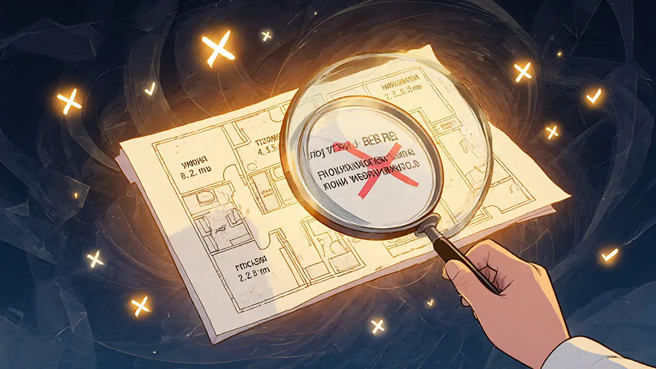 Чертеж квартиры с точными размерами комнат и перечеркнутыми лазейками застройщика.