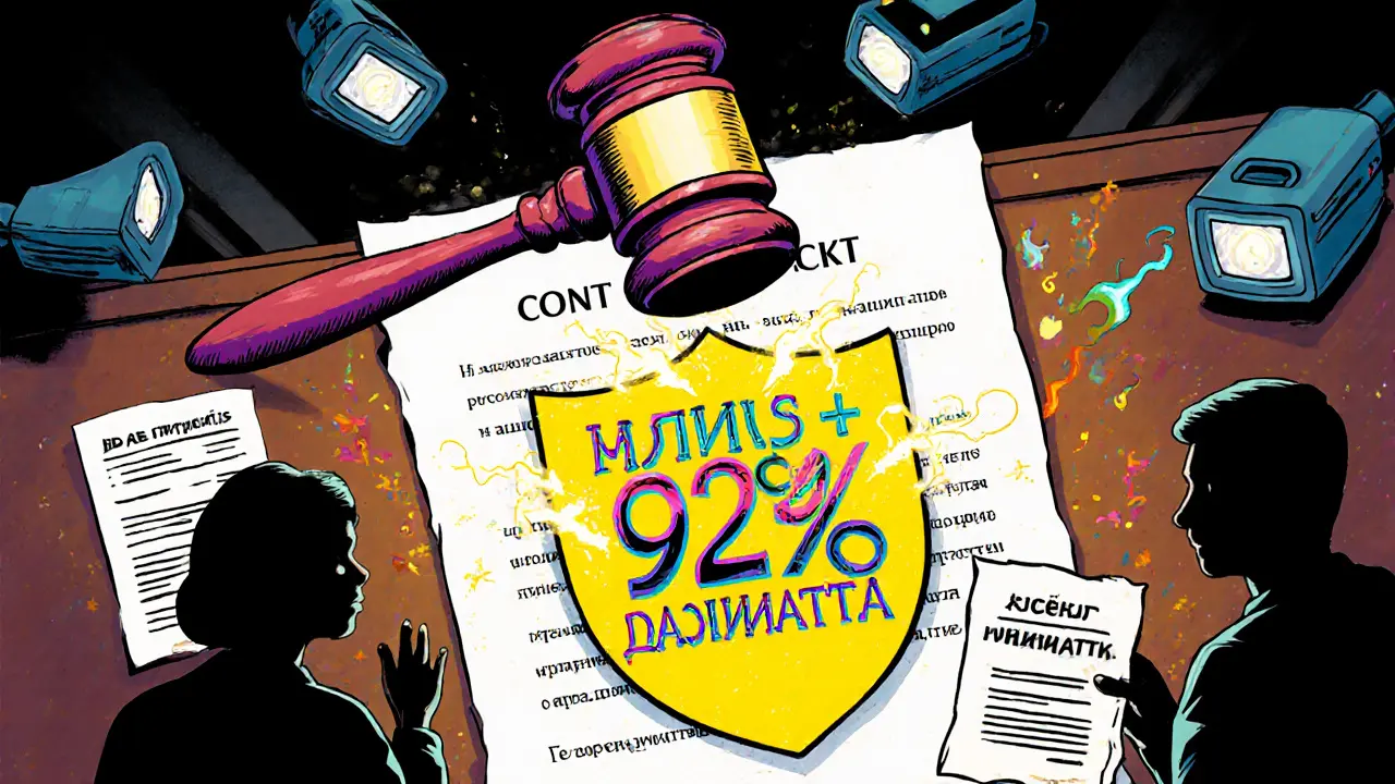 Судебный процесс с защитой видеозаписью и психиатрическим протоколом, иск отвергнут.