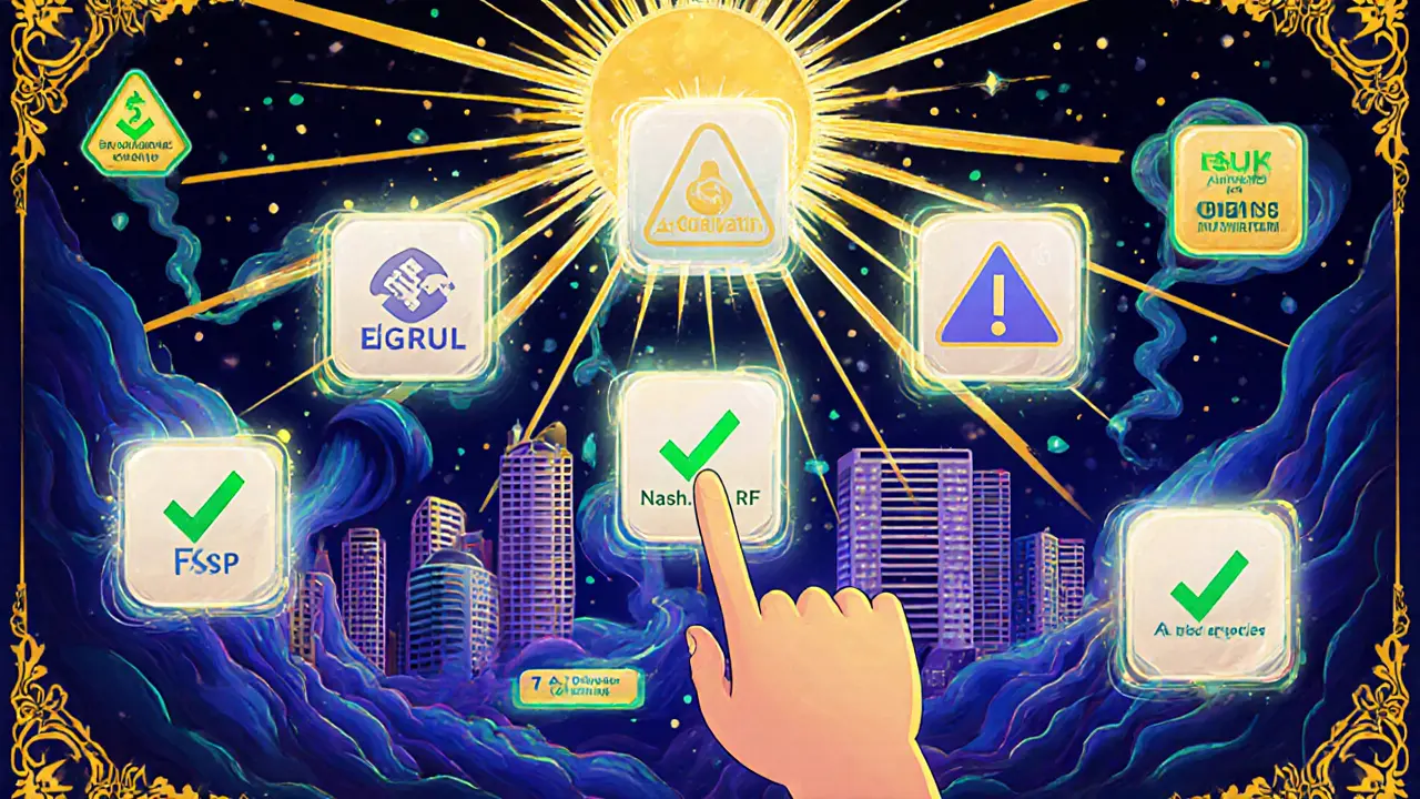 Цифровая панель проверки застройщика с пятью инструментами и предупреждениями.