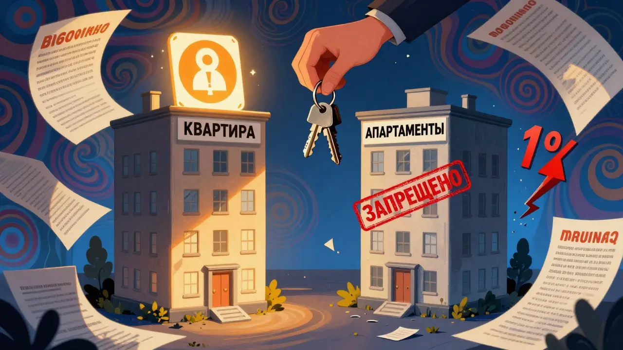 Как получить вычет на апартаменты и чем он отличается от вычета на квартиру в 2025 году