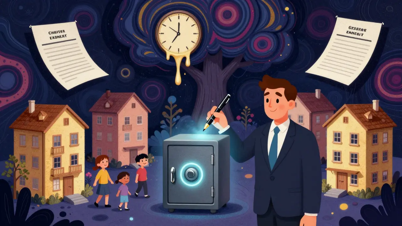 Риелтор использует нотариуса для безопасного переезда, семьи переходят в новые дома.