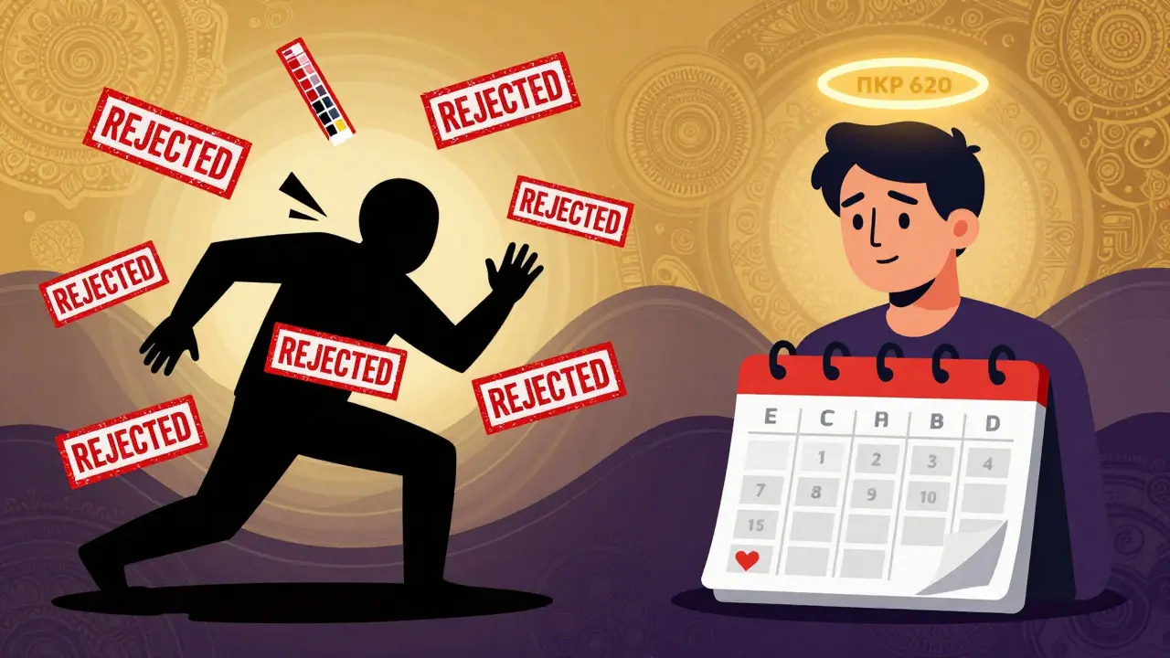 Два сценария: хаотичные запросы кредитов слева и стабильные платежи справа, символизируя разницу в подходах.