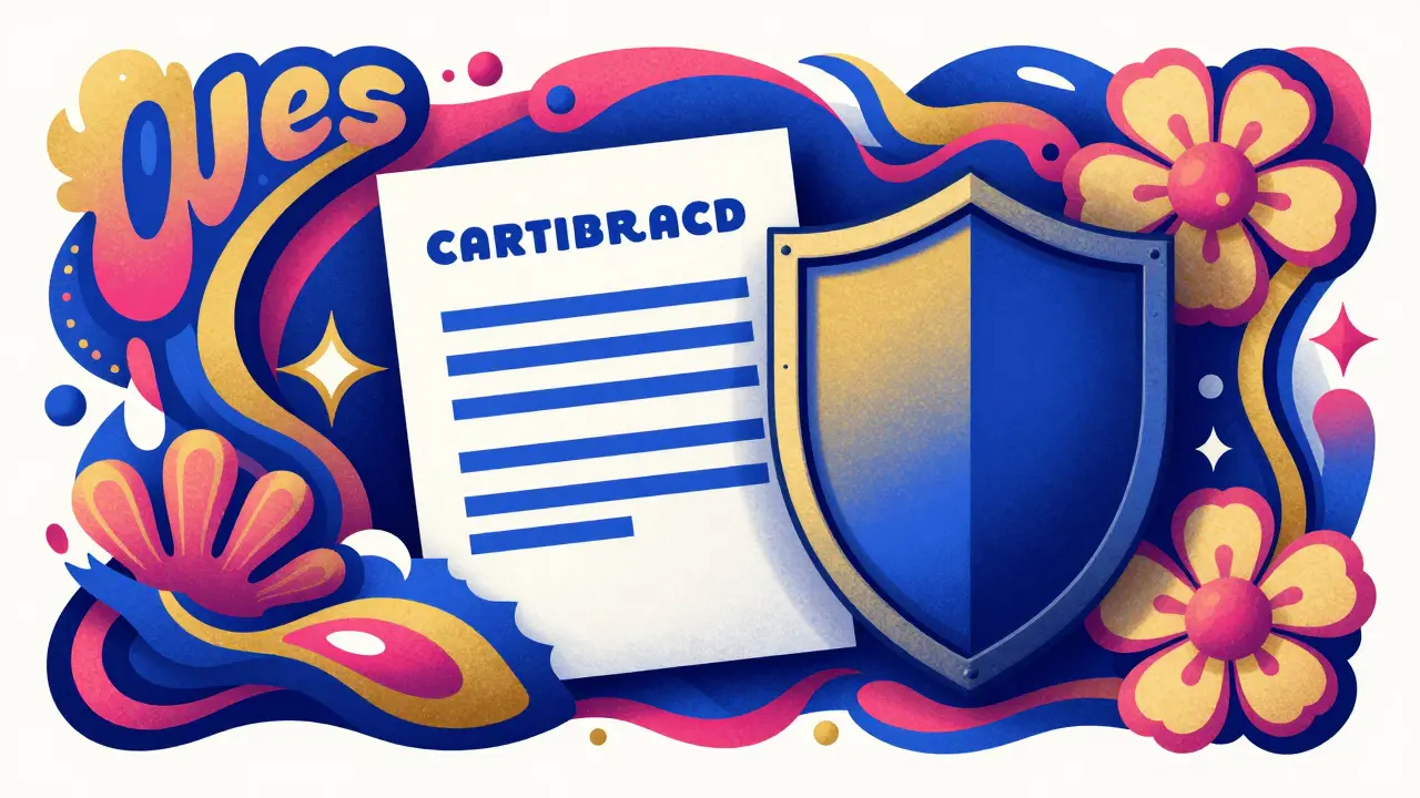 Абстрактное изображение цифрового договора и защиты в ярком психоделическом стиле.