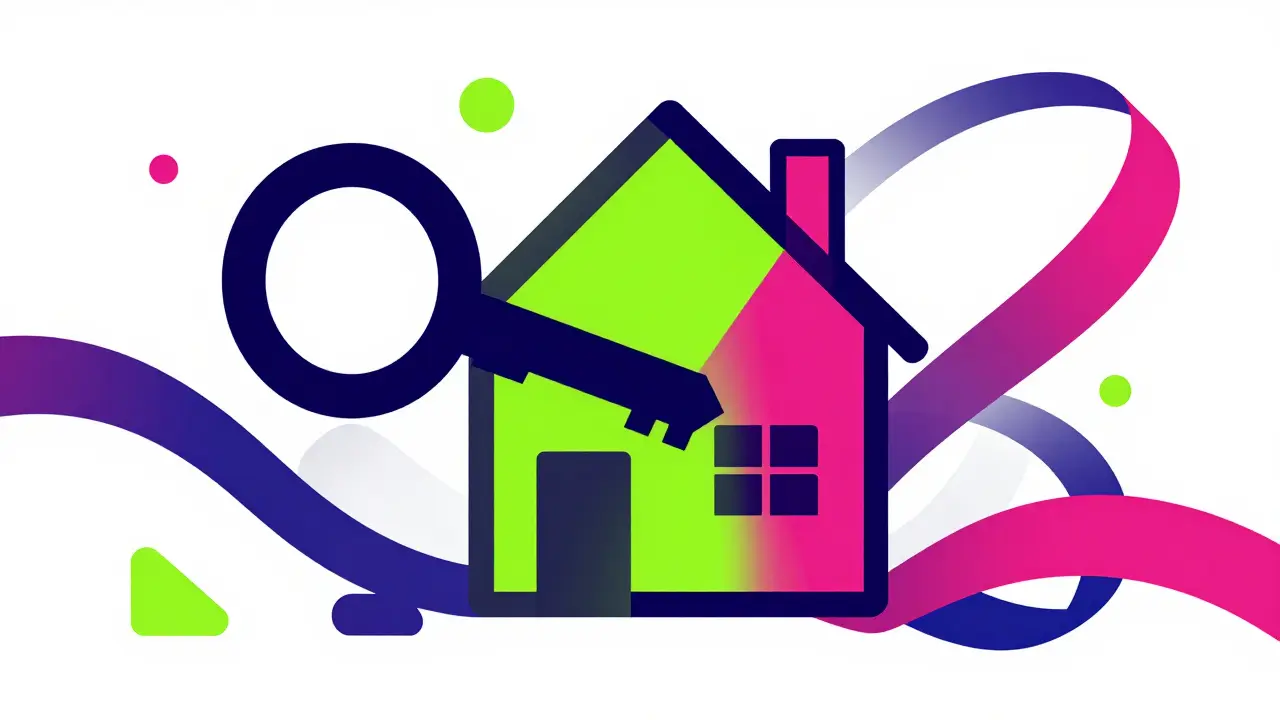 Абстрактное изображение распределения долей квартиры между детьми