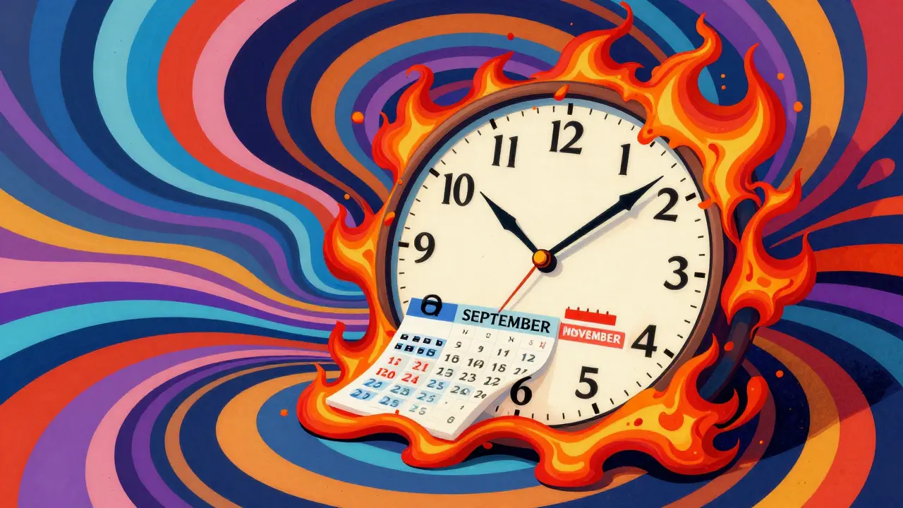 Абстрактный календарь, показывающий сезонность спроса на жилье