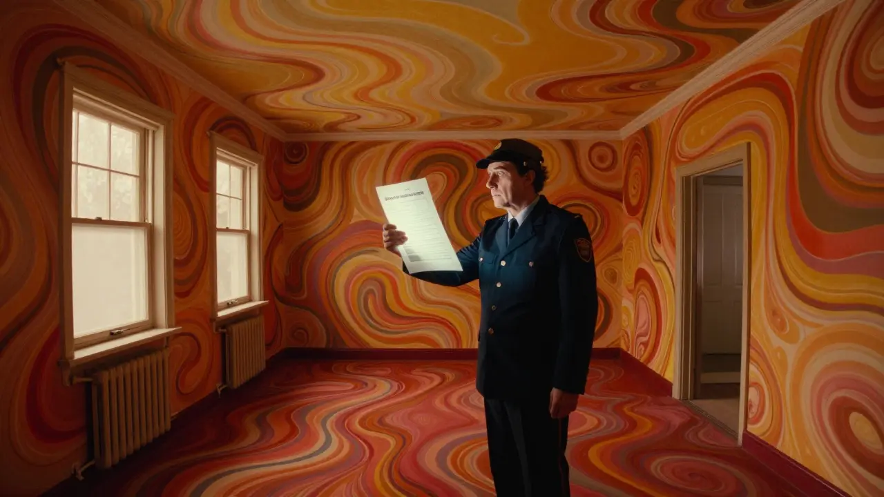 Инспектор проверяет пригодность жилья в стиле Уэса Уилсона