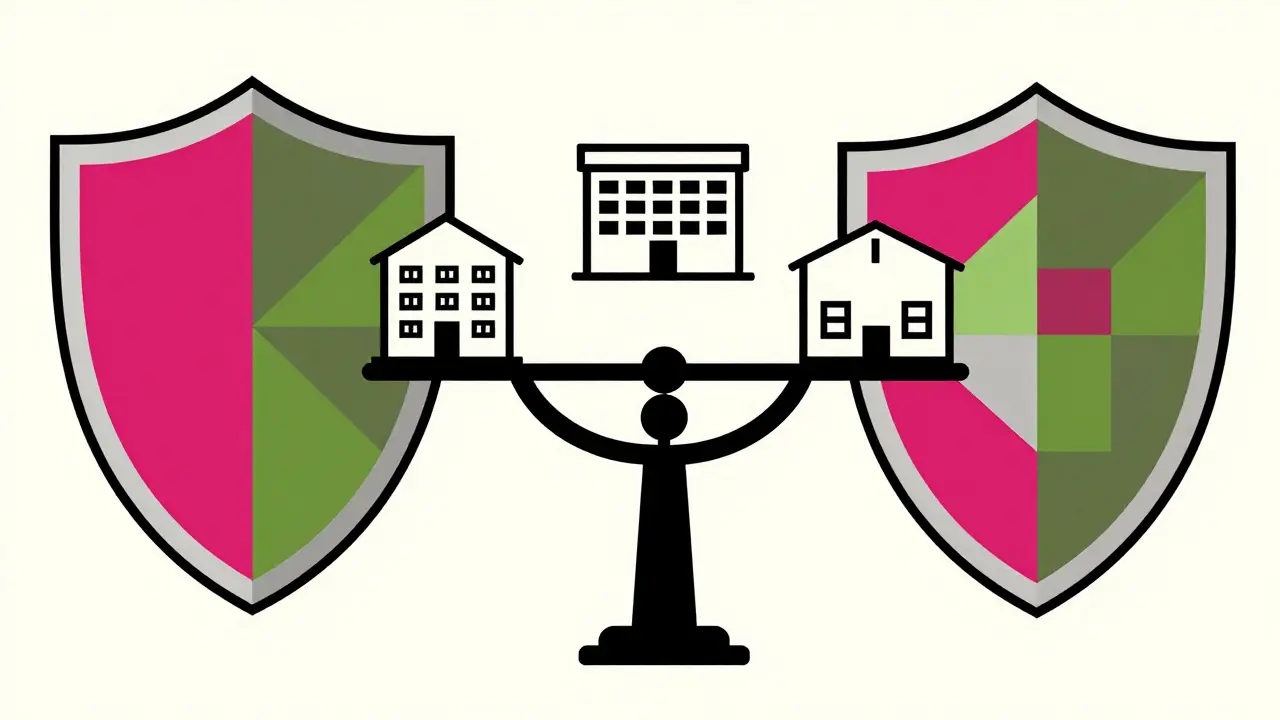 Инвестор балансирует разными типами недвижимости для диверсификации рисков