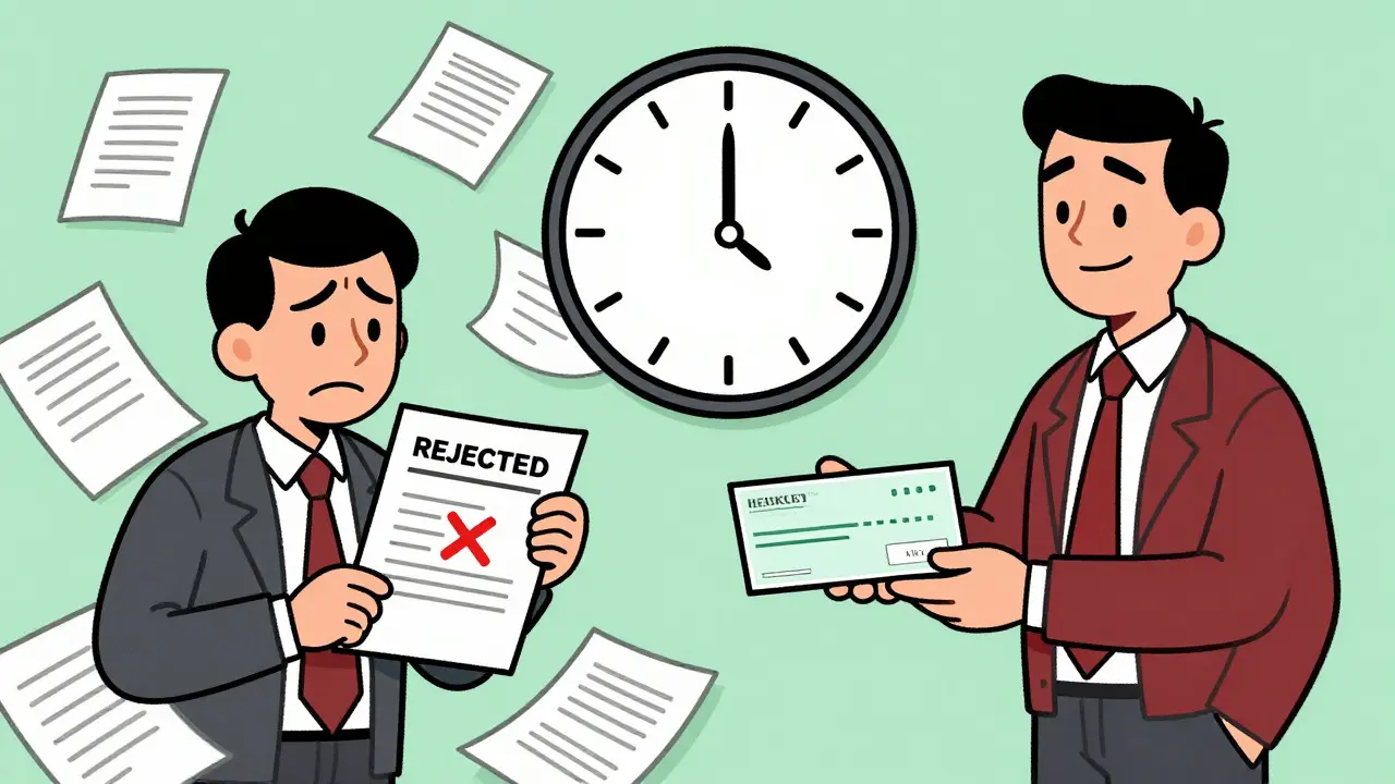 Сравнение ошибок и успеха при оформлении вычета в карикатурном стиле
